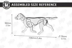 Dog Breed Card Puzzle Laser Cut | 3D Puzzle | Pug SVG | CNC Product Image 4