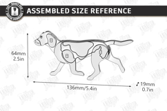 Wooden Dog Breed Card Puzzles Laser Cut Bundle | 3D Puzzle Product Image 16