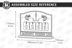 Fishing Log Trackers Laser Cut Bundle | Father's Day Gift Product Image 25