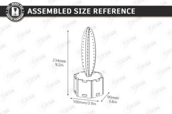 3D Wooden Cactus Laser Cut | Standing Succulent Desk Decor Product Image 2