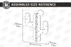 3D Wooden Cactus Laser Cut Bundle | Standing Desk Decor SVG Product Image 10