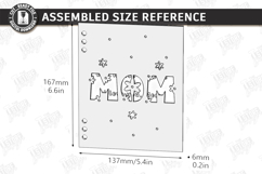 Mother's Day Greeting Card Laser Cut | 3D Floral Card Laser Product Image 2