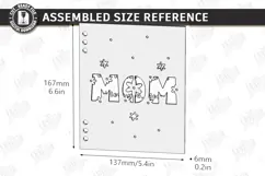 Mother's Day Greeting Card Laser Cut | 3D Floral Card Laser Product Image 2