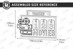 Movie Tracker Laser Cut | Movies Watched Counter |Wall Decor Product Image 2
