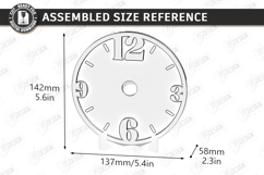 Wooden Table Clock Laser Cut Bundle | Desktop Clock Stand Product Image 10