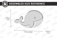 Cute 3D Fridge Magnets Laser Cut | Home Decor | Whale Laser Product Image 3