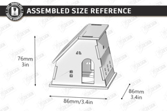 Wooden Mini House Nightlight Laser Cut | Home Decor | CNC Product Image 2