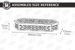 Wooden and Acrylic Jewelry Box Laser Cut | Storage Box | CNC Product Image 3