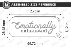 Sarcastic Quotes Keychain Laser Cut | Funny Snarky Keyring Product Image 2