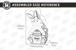 Personalised Easter Egg Bunny Basket Laser Cut | Treat Boxes Product Image 2