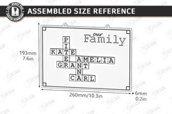 Personalized Family Wall Signs Laser Cut | Wall Decor | CNC Product Image 20