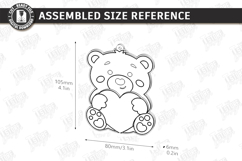 Valentine's Paintable Ornament Laser Cut Bundle | Coloring Product Image 15