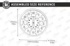 Kids Puzzle Clock Laser Cut | Kids Laser | Educational Toys Product Image 2