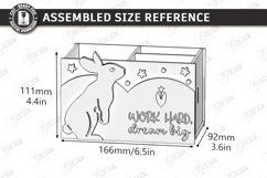 Desk Organizer Laser Cut | Kids Pencil Holder Designs | CNC Product Image 2