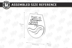 Wine Bottle Tag Laser Cut |Hanging Card Tag| Fun Quotes SVG Product Image 2