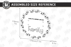 Pregnancy Test Reveal Disc Laser Cut | Baby Reveal SVG | CNC Product Image 2