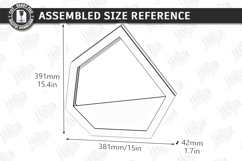 Modern Wall Planters Laser Cut Bundle | Geometric Wall Vase Product Image 20