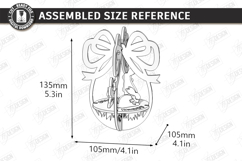 3D Easter Egg Ornaments Laser Bundle | Layered Easter Decor Product Image 15