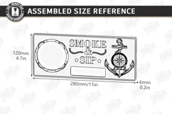 Whiskey and Cigar Holder Laser Cut Bundle | Serving Tray SVG Product Image 11