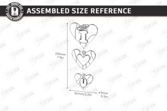 Love Wall Decor Ornament Laser Cut | Romantic Hanging Decor Product Image 2