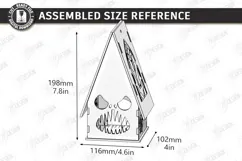 Halloween Haunted House Lantern Laser Cut | Candle Holder Product Image 3