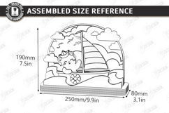 Kids Night Light Laser Cut Bundle| 3D Bedroom Table Lamp SVG Product Image 15