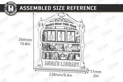 Retro Book Tracker Laser Cut Bundle | Reading Goal SVG | CNC Product Image 20