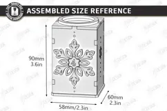 Christmas Advent Candle Holder Laser Cut Kit | Holiday Laser Product Image 3