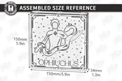 Zodiac Sign Night Light Laser Cut | Ophiuchus Light Box Product Image 2