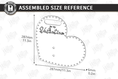 Valentine Flower Holder Card Laser Cut | Bouquet Holder SVG Product Image 2