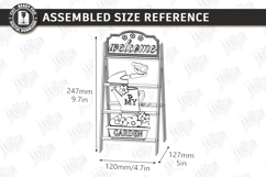 Mini Decorative Ladder Shelf Laser Cut Bundle | Tiered Tray Product Image 20
