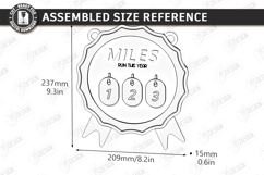 Runner Tracker Laser Cut | Fitness Progress Board | Sport Product Image 2