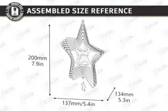 Christmas Wind Spinner Laser Cut | Kinetic Hanging Ornament Product Image 2