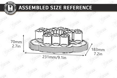 Cross Stitch Organizer Laser Cut | Floss Bobbin Holder | CNC Product Image 3