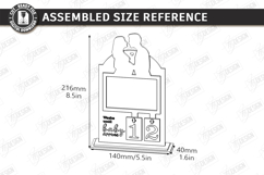 Pregnancy Countdown Frame Laser Cut |Baby Milestone Calendar Product Image 2
