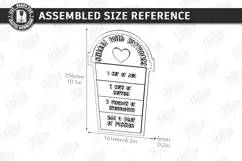 Valentine’s Day Board Laser Cut|Recipe for Love SVG|Kitchen Product Image 2