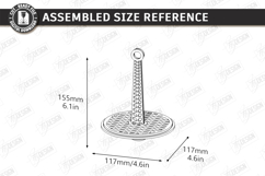 3D Wristlet Yarn Holder Laser Cut | Portable Knitting | CNC Product Image 2