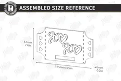 Valentine’s Day Bracelet Card Laser Cut|Slap Bracelet Holder Product Image 2