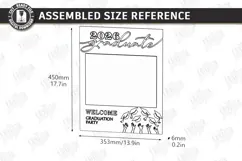 Graduation Welcome Sign Laser Cut | Graduation Party Laser Product Image 2