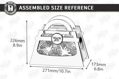 Flowers Basket Laser Cut | Floral Basket | Bouquet Holder Product Image 2