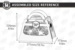 Flowers Basket Laser Cut | Floral Basket | Bouquet Holder Product Image 2