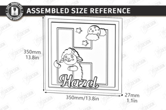 Nursery Name Sign Alphabet Laser Cut | Wall Monogram | Sheep Product Image 3