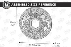RPG Bardic Inspiration Token Laser Cut | Tabletop Gaming SVG Product Image 21