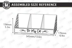 Pet Treat Organizer Laser Cut | Wooden Dog Cat Treat Station Product Image 2