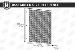 Notebook Covers Laser Cut Bundle | Floral and Geometric SVG Product Image 10