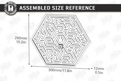 Labyrinth Balance Board Game Laser Cut Bundle | Maze Puzzles Product Image 21