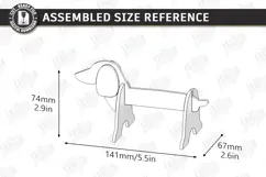 Animal Tape Dispenser Laser Cut | Desk Tape Holder | Dog SVG Product Image 2