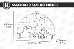 Nativity Christmas Countdown Laser Cut | Wooden Nativity Adv Product Image 2