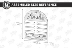 Baby Bow Holder Laser Cut | Hair Accessory Organizer SVG Product Image 10