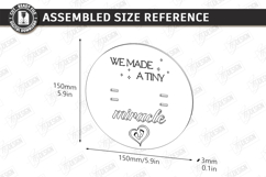 Pregnancy Test Reveal Disc Laser Cut | Keepsake Files SVG Product Image 2